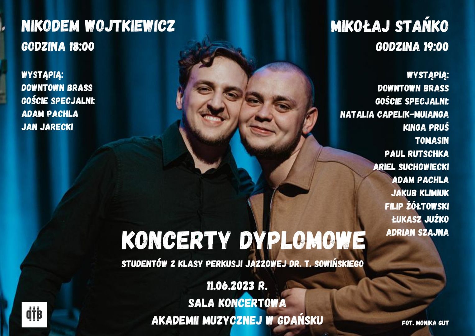Plakat wydarzenia Koncert dyplomowy Mikołaja Stańko - perkusja jazzowa (studia II st.)