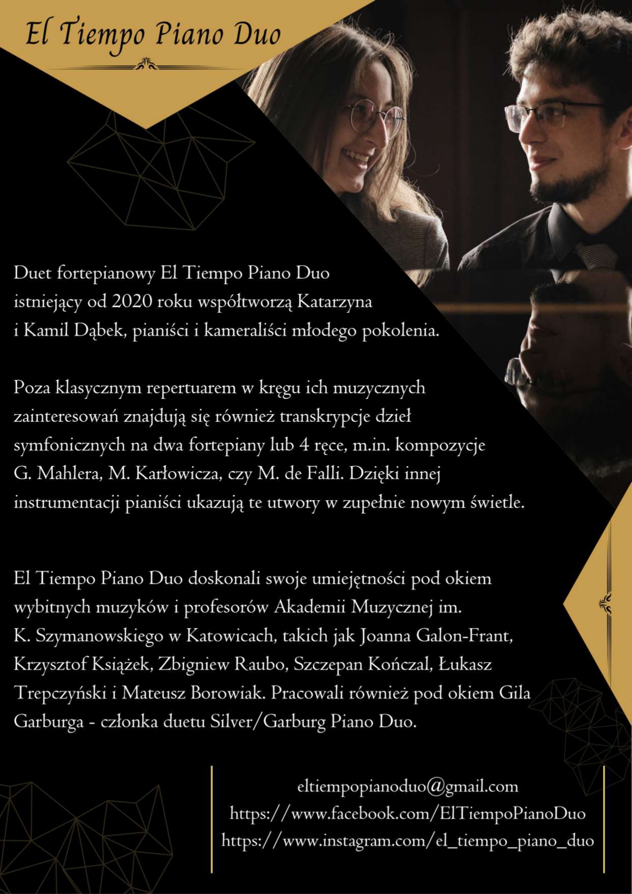 Plakat El Tiempo Piano Duo